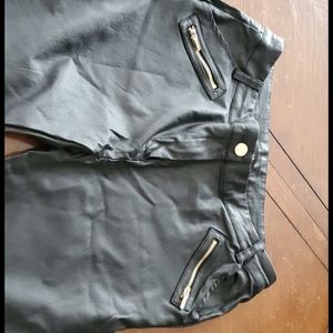 Faux leather pants
